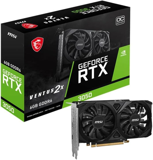 RTX 3050 MSI VENTUS 2X 6GB OC