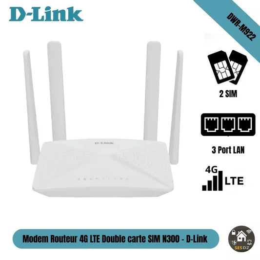D-LINK DWR-M922 ROUTEUR 4G LTE DUAL SIM